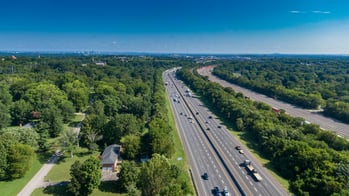 Highway in the summer
